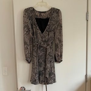 Zara long sleeve print dress